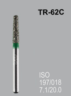Бор алмазный MANI, 1 шт TR-62C (ISO 197/018) зеленые