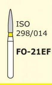 Бор алмазный MANI, 1 шт FO-21EF (ISO 298/014) желтые