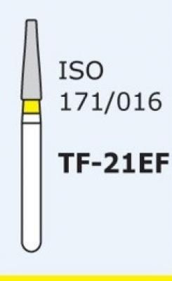 Бор алмазный MANI, 1 шт TF-21EF (ISO 171/016) желтые