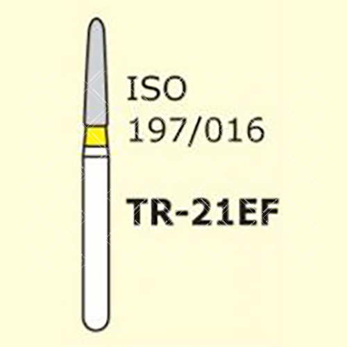 Бор алмазный MANI, 1 шт TR-21EF (ISO 197/016) желтые