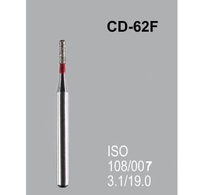 Бор алмазный MANI, 1 шт CD-62F (ISO 108/007) красные