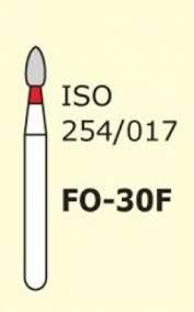 Бор алмазный MANI, 1 шт FO-30F (ISO 254/017) красные