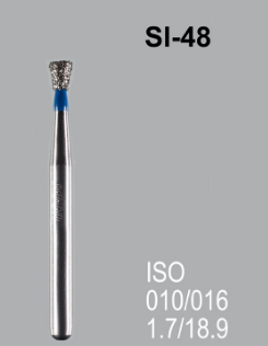 Бор алмазный MANI, 1 шт SI- 48 (ISO 010/016) синие