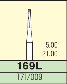 Карбидный бор Mani № 169L (3 шт.)