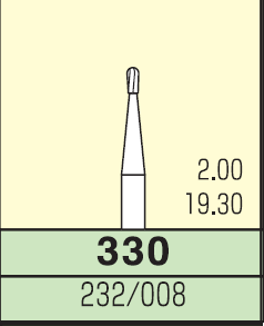 Карбидный бор Mani № 330 (3 шт.)