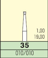 Карбидный бор Mani № 35 (3 шт.)