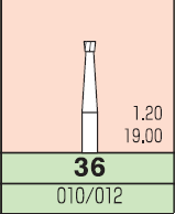 Карбидный бор Mani № 36 (3 шт.)
