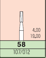 Карбидный бор Mani № 58 (3 шт.)