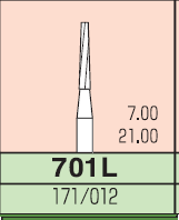 Карбидный бор Mani № 701L (3 шт.)