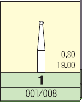 Карбидный бор Mani шарик 1 (3 шт.)
