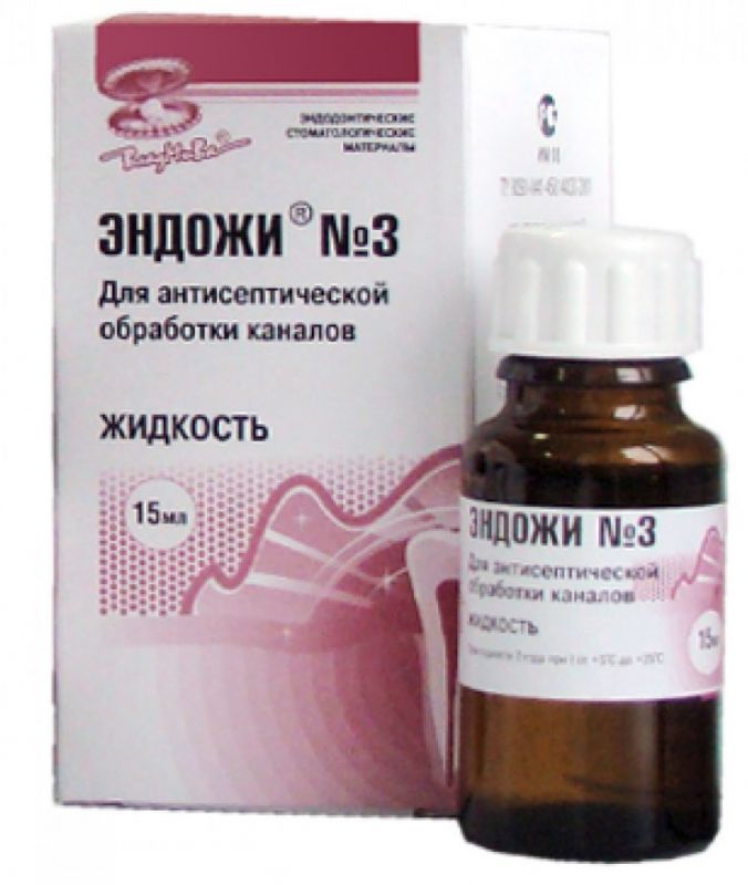 Рідина для обробки кореневих каналів ендожи №3