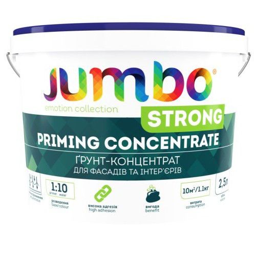 Грунт- Концентрат 1:10 Jumbo Strong, SMILE 2.5 л
