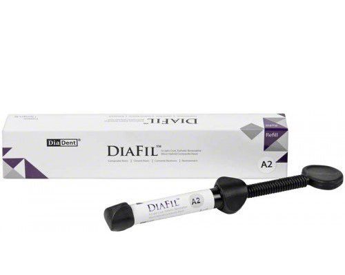 Світлозатверджуваний мікрогібридний композит Diafil, Diadent шприц 4г - А3