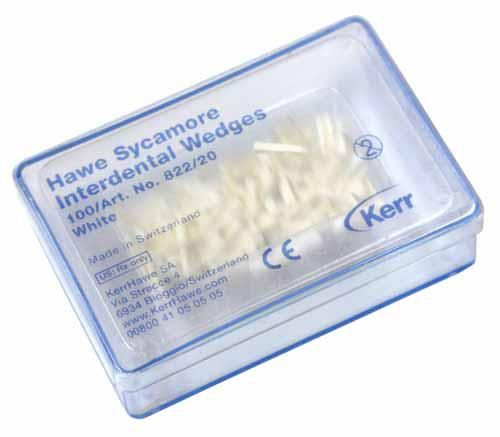 Клинці Sycamore Interdental Wedges, Kerr (США) упаковка Білі 100 шт/уп № 822/20