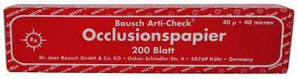 Папір оклюзійний Arti-Check, Bausch 40мкм ВК10 (червоний) 