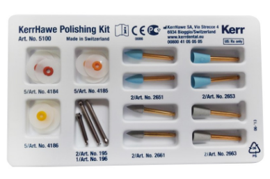 Шлифовка и полировка, Kerr (США) Набор полиров Hawe Polishing Assorted Kit