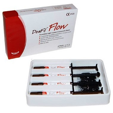 DenFil Flow (Денфил Флоу) — светоотверждаемый, жидкотекучий композит Набор 4 *2г А3