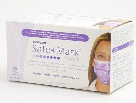 Маски медицинские medicom premier standart 50 шт./уп.