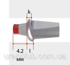 Абатменты системы IMPLA Коническое соединение 5.3 мм / 0° / 1 мм / k 1 мм / l 1.8 мм