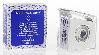Оклюзійна папір Arti-Check, Bausch 40мкм BK13-синій