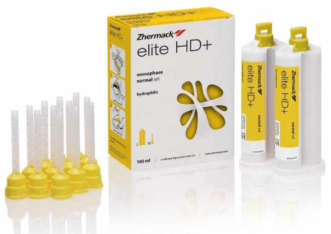 А-Силикон Elite HD+ (Элит Ашди+) коррегирующая 2х50 мл. MONOPHASE, А-силикон (поливинилсилоксан) средней вязкости