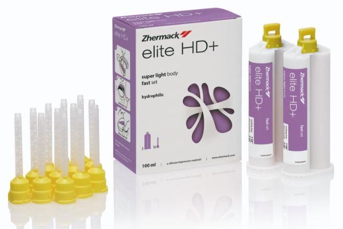 А-Силикон Elite HD+ (Элит Ашди+) коррегирующая 2х50 мл. SUPER LIGHT, А-силикон (поливинилсилоксан) очень низкой вязкости