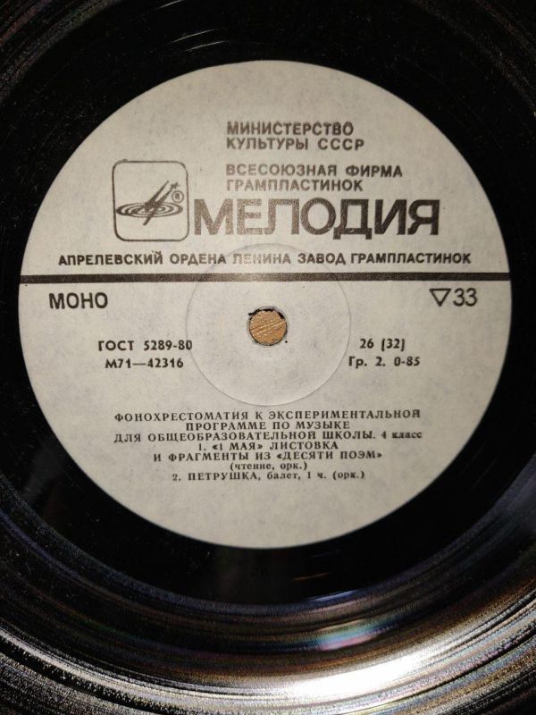 Фонохрестоматія до програми з музики для загальноосвітньої школи 4 Клас
