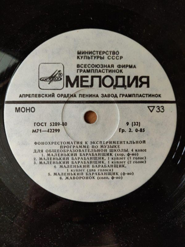 Фонохрестоматія до програми з музики для загальноосвітньої школи 4 Клас