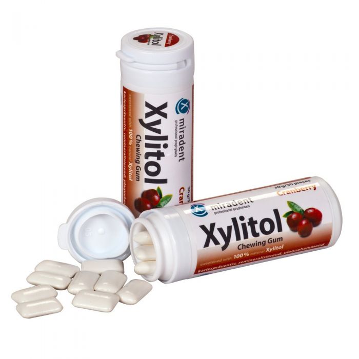 Жевательная резинка XYLITOL CHEWING GUM Упаковка 30 шт -  клюква