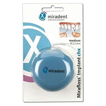 Mirafloss Implant CHX флос для імплантатів, брекет систем