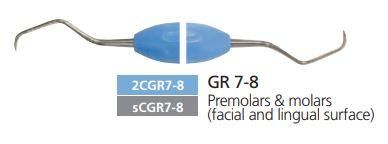 GRACEY КЮРЕТА з силіконовою ручкою, двостороння Osung Кюрет Gracey 2CGR 7-8, Premolars, molars.