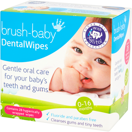 Серветки з ксилітом Dental Wipes Brush-baby від 0 від 16 місяців