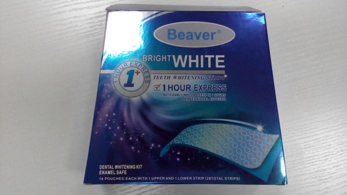 Полоски для отбеливания зубов Beaver Bright White 1-Hour Express