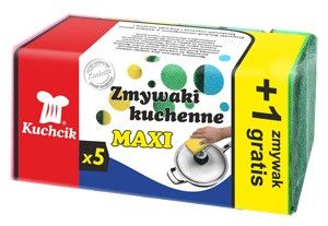 Губки для посуды maxi 5 шт + 1 экстра KUCHCIK