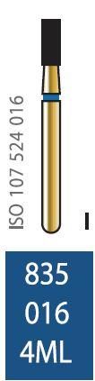 Бор алмазный Diatech синее кольцо 105-125 µм (ML) стандартная 835-016-4ML