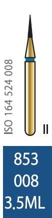 Бор алмазный Diatech синее кольцо 105-125 µм (ML) стандартная 853-008-3.5ML