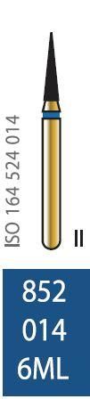 Бор алмазний Diatech синє кільце 105-125 µм (ML) стандартна 852-014-6ML