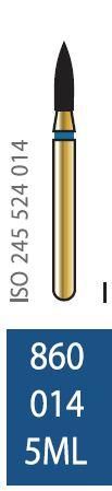 Бор алмазный Diatech синее кольцо 105-125 µм (ML) стандартная 860-014-5ML