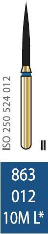 Бор алмазный Diatech синее кольцо 105-125 µм (ML) стандартная 863-012-10ML