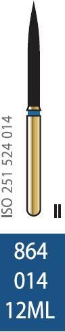 Бор алмазный Diatech синее кольцо 105-125 µм (ML) стандартная 864-014-12ML
