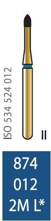 Бор алмазный Diatech синее кольцо 105-125 µм (ML) стандартная 874-012-2ML