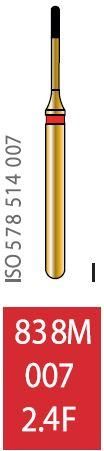 Бор алмазный Diatech красное кольцо 45 µм (F) мелкая зернистость 838M-007-2.4F