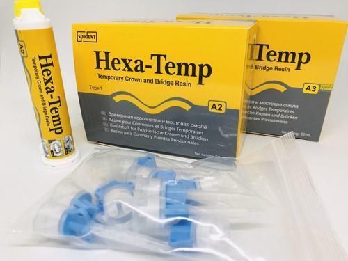 Пластмаса для тимчасових коронок та мостів Hexa-Temp (Хекса Темп), SPIDENT А2
