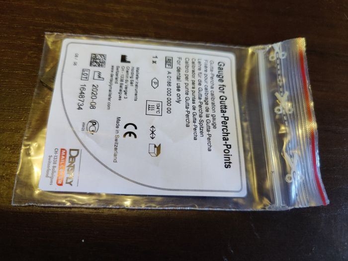 Лінійка калібрувальна ендодонтична dentsply ОРИГІНАЛ