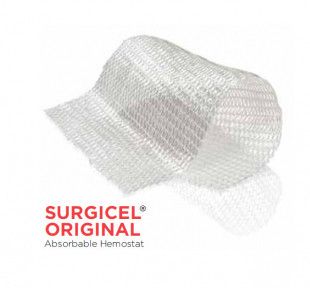 Гемостатичний матеріал Surgicel (Серджисел) Розмір 1,25 х 5 см