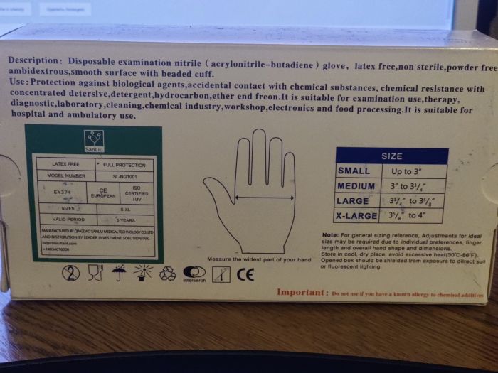 Перчатки нитриловые голубые Dermogloves 100 шт, /уп. РАЗМЕР L
