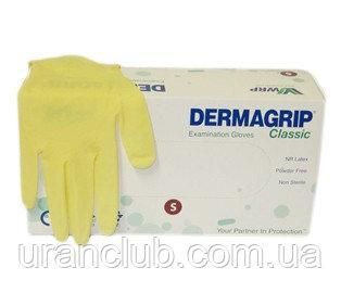 Перчатки латексные Dermagrip , WRP (Дермагрип ) 100шт.\уп