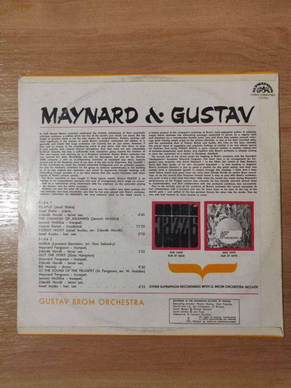 Вінілові платівки Maynard Ferguson (trumpet) Gustav Brom orchestra