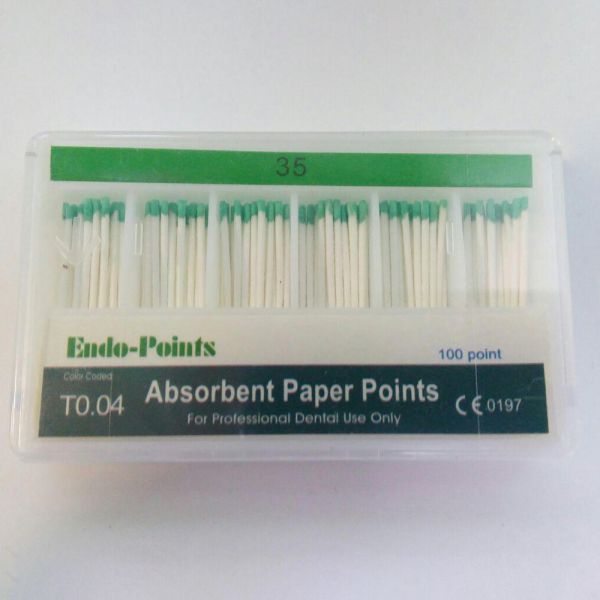 Штифти паперові ENDO POINTS конусні 100шт 04 №35