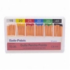 Штифты гуттаперчивые ENDO POINTS конусные 60шт 04 №35